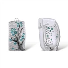 Серьги-гвоздики в виде ветки дерева с кристаллами женские, Ювелирное Украшение в подарок на свадьбу и Рождество