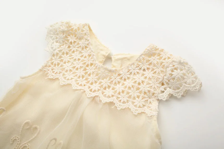 2021 New Girls Summer Evening Dress Children Hollow Out Lace Princess Baby Girl O-Neck Party Dresses Kids Fashion Clothes | Детская