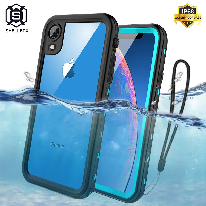 Чехол Shellbox противоударный водонепроницаемый для iPhone XR XS MAX силиконовый чехол 11 Pro