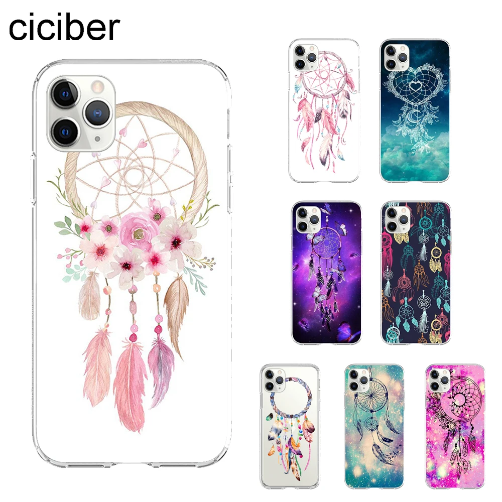 Чехол для телефона ciciber разноцветный ретро с цветами Ловец снов Apple iPhone 11 Pro Max X XR XS