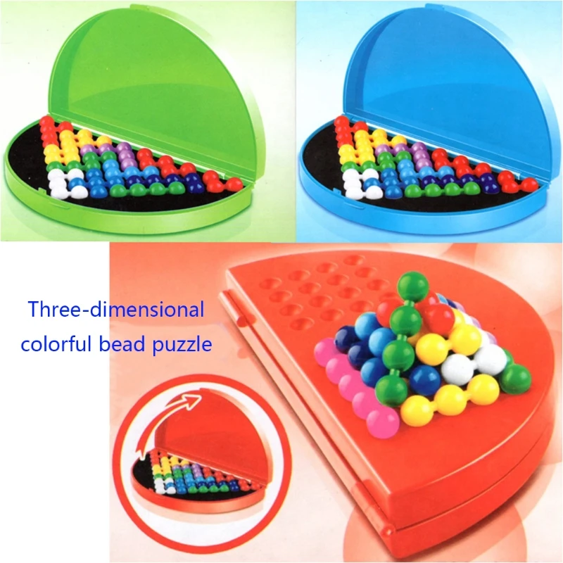 

T5EC оригинальная Фотографическая фотография коробка с цветными бусинами обучающая помощь для центров активного мышления обучения