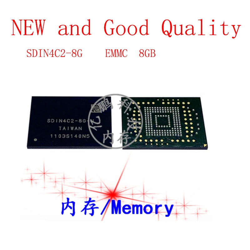 

SDIN4C2-8G BGA169 ball EMMC 8GB Mobile phone word memory hard drive New and Good Quality