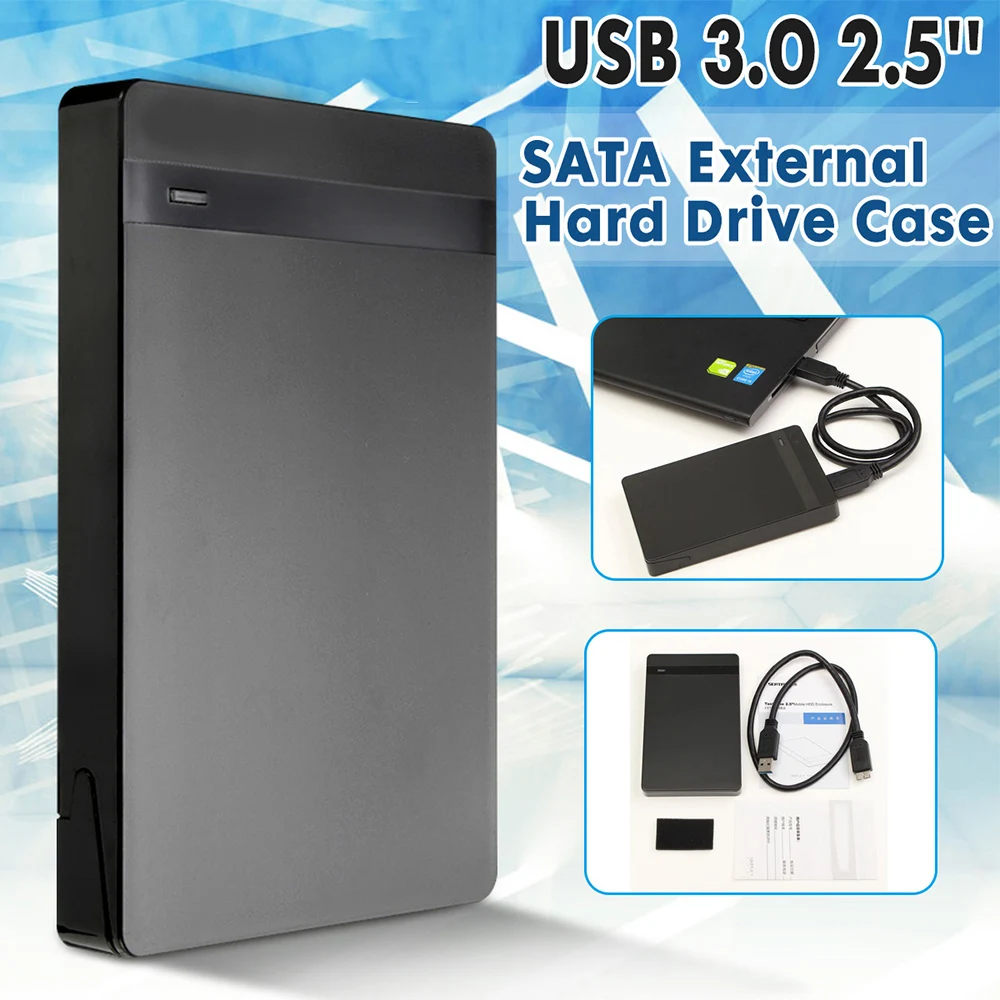 Корпус для внешнего жесткого диска 2 5 дюйма SATA USB 3 0 ТБ | Компьютеры и офис