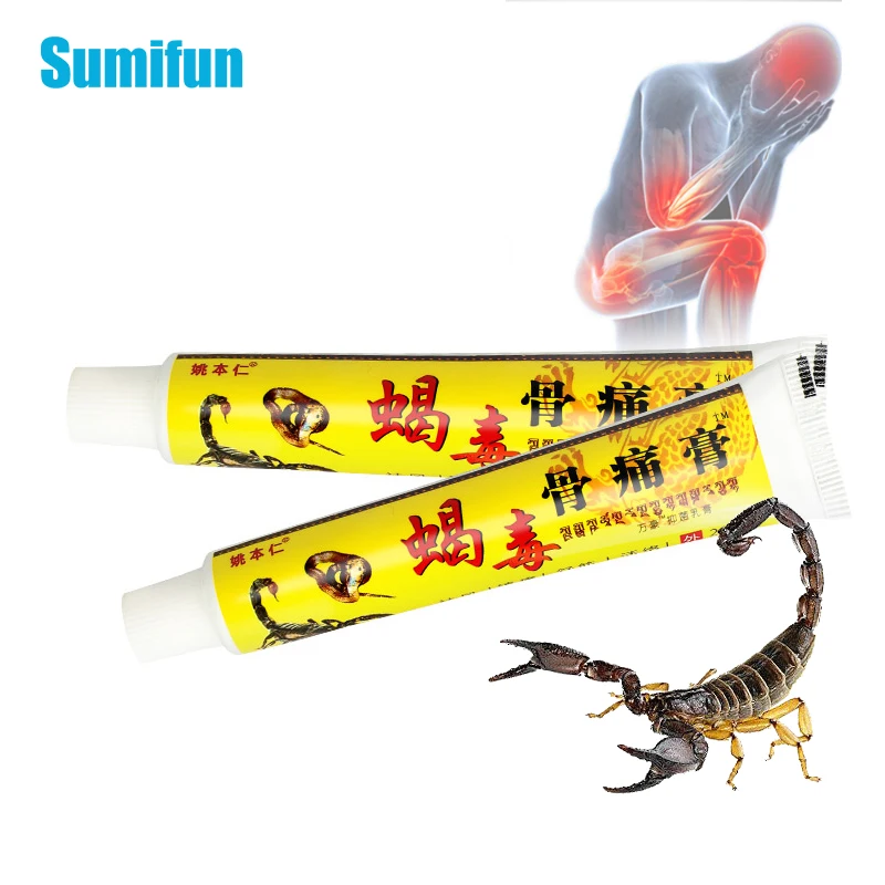 

20g Scorpion Venom Pain Relief Plaster Nature Balm Neuralgia Back Lumbar Arthritis Joint Orthotics Cream Muscle Sprain Ointment