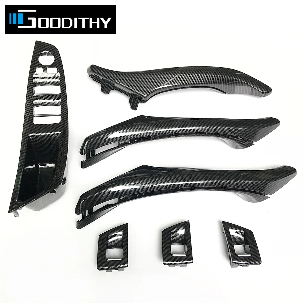 

LHD RHD Car Interior Door Armrest Carbon Fiber Pull Handle Assembly Replacement For BMW 5 Series F10 F11 520i 523i 525i 528i
