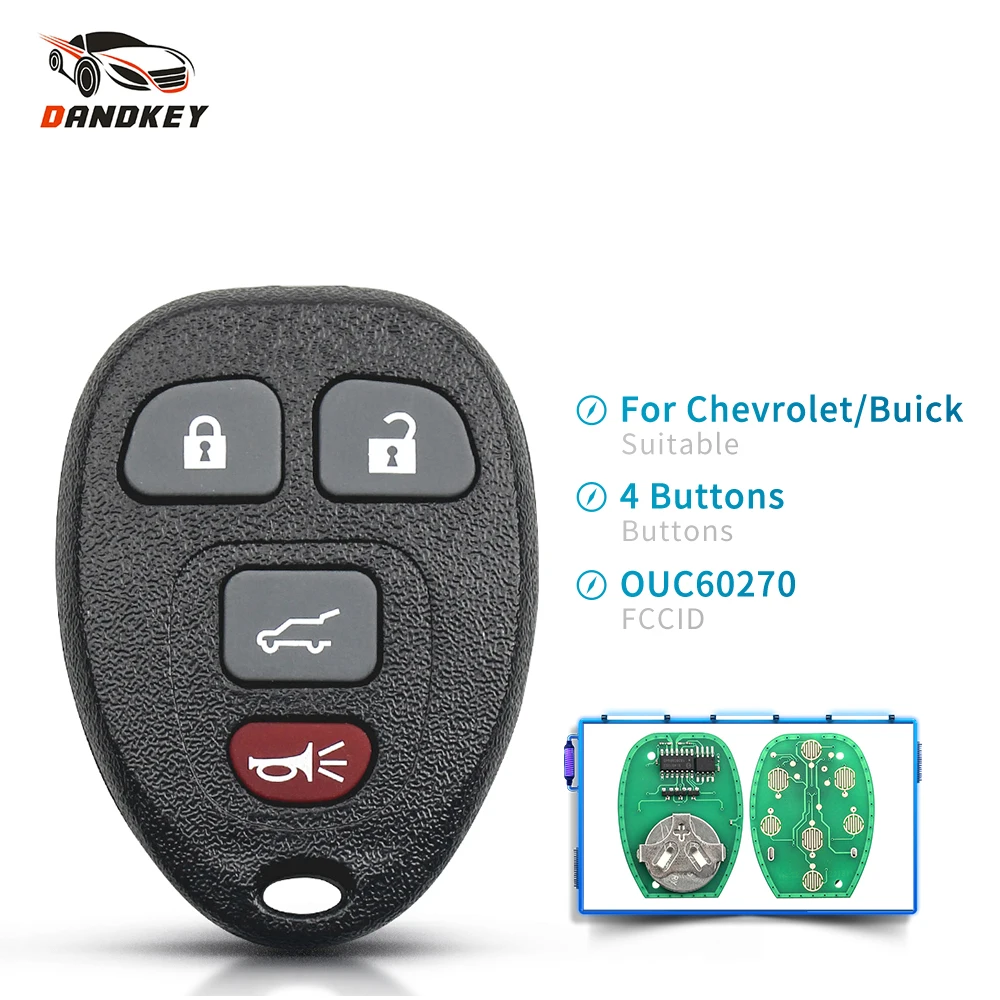 Dandkey для GMC Acadia Savana Sierra Yukon XL 1500 2007 2008 2009 2010 2011 2012 2013 2014 315 МГц 4 кнопки дистанционного