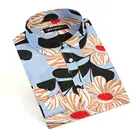 Женская блузка с принтом Dioufond, модные топы с цветочным принтом, рубашка с длинным рукавом, Женская размера плюс рубашка