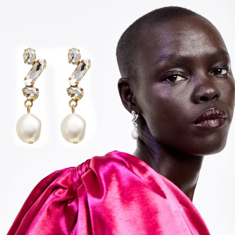 UDDEIN ZA серьги новая мода Имитация Жемчуга Кулон Нерегулярные для женщин Свадебные