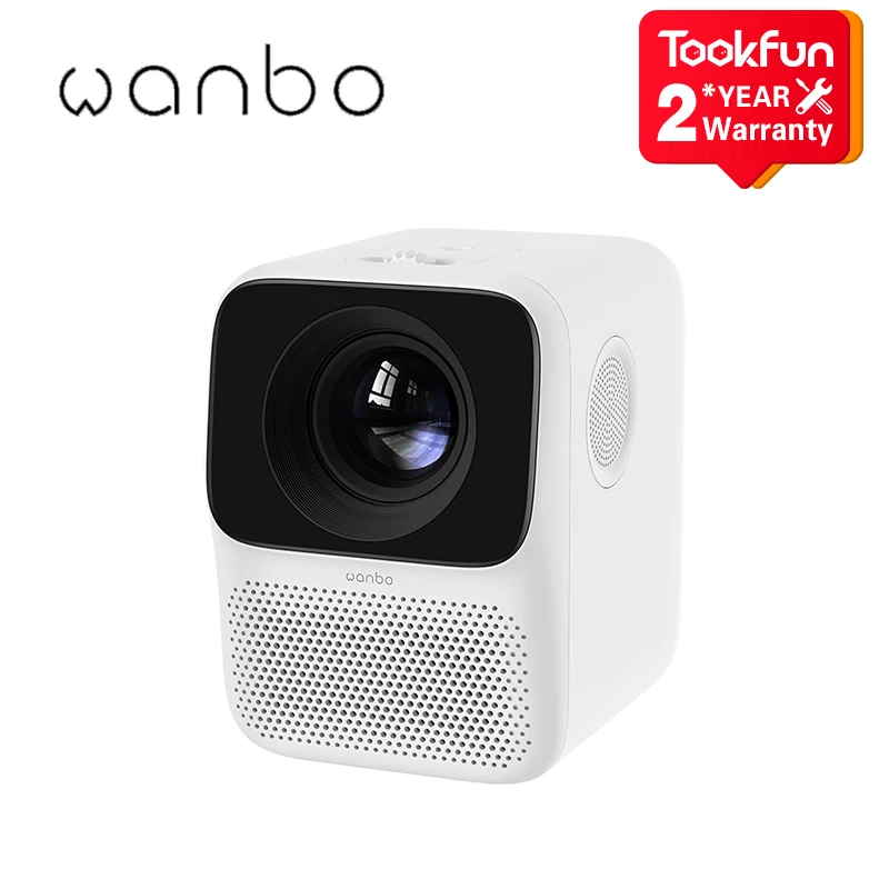 Глобальная версия Wanbo проектор T2 MAX Android 16 Гб 1080P боковая проекция Портативный мини