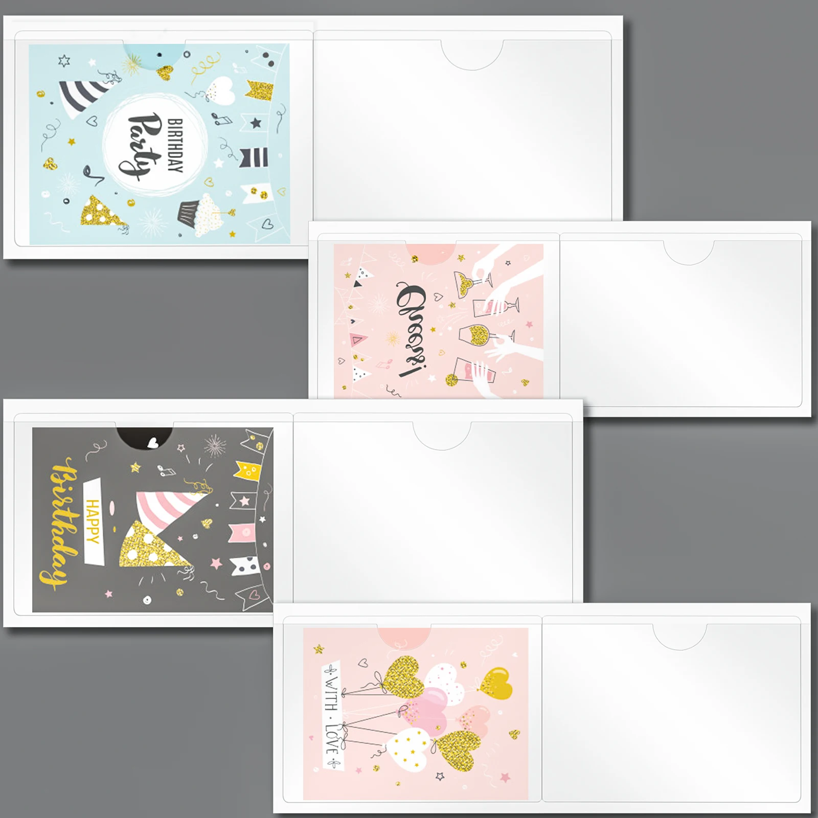 

Самоклеящиеся наклейки TBoxBo, 40 шт. в упаковке, Карманные наклейки, прозрачные пластиковые наклейки Libr