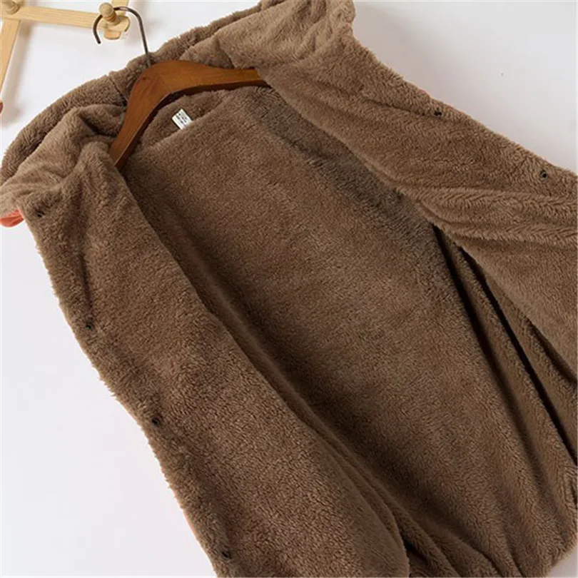 

NDUCJSI New Women Sleeveless Jacket Winter Vest Thick Female Cashmere Vest Women's Warm Waistcoat Plus Size Vest Hooded Coat