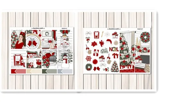 

7pcs/pack Christmas Label / weekly plan Decorative Sticker DIY Planner diary Scrapbooking album Stickers