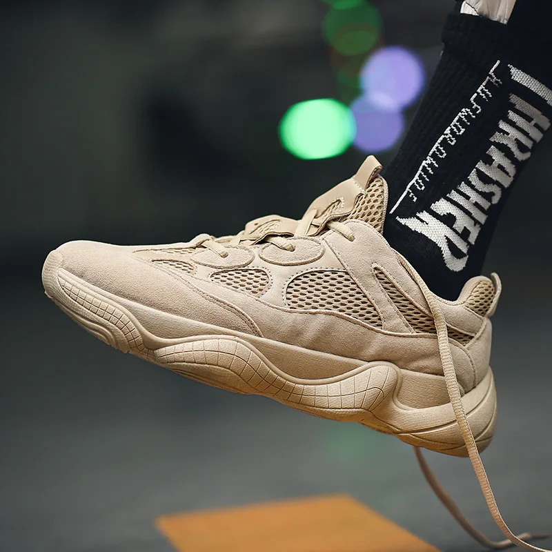 Кроссовки мужские на платформе массивная Вулканизированная толстая подошва