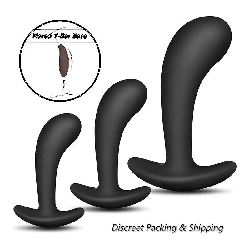 Анальная пробка Силиконовые анальные пробки Тренировочный Набор с расклешенным