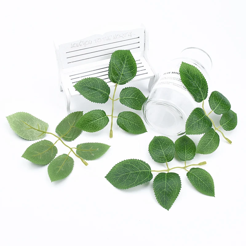 

20 Pieces Fake Leaves Ornamental Flowerpot Party Wedding Home Decor Bridal Accessories Clearance Needlework Artificial Plants