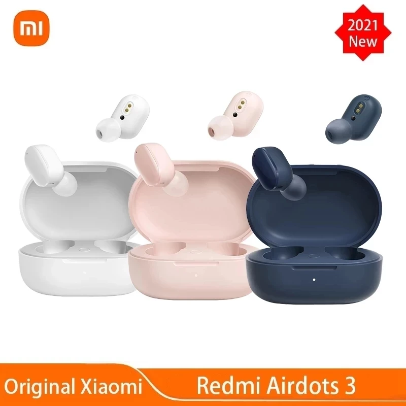 

2021 Xiaomi Redmi AirDots 3 Earphone Mi True Wireless BT 5.2 Stereo Auto Link Smart Wear Touch Control Adaptive Headset