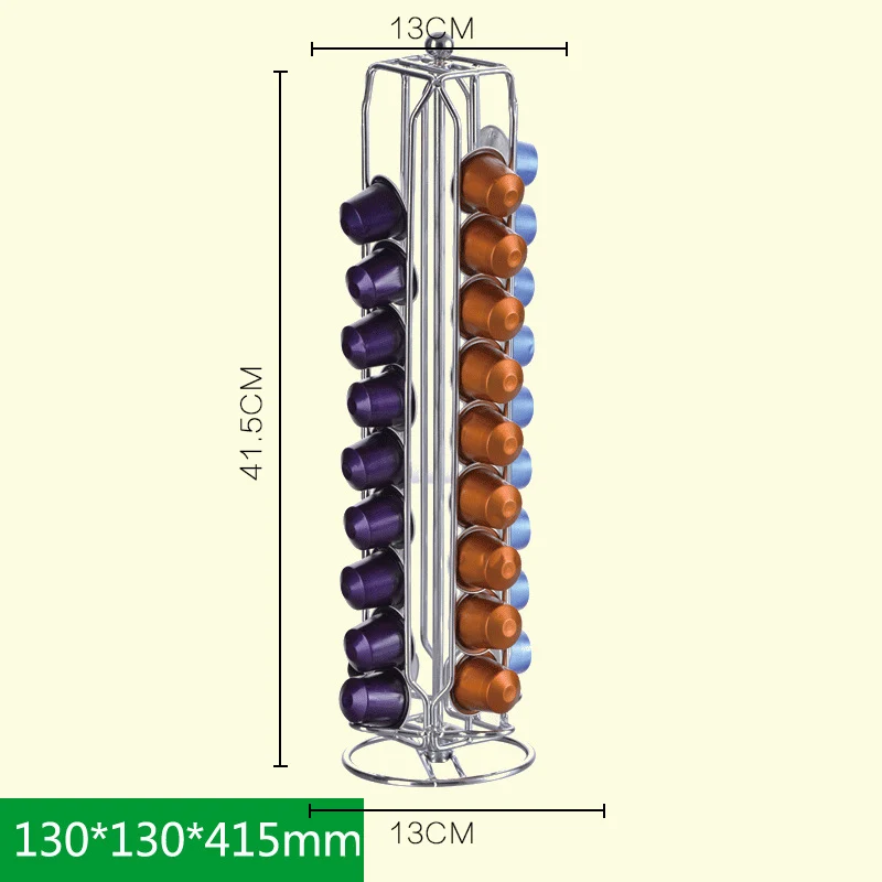Прочный Кофе Pod держатель капсулы распределяя башня стенд для 40 кофе Nespresso