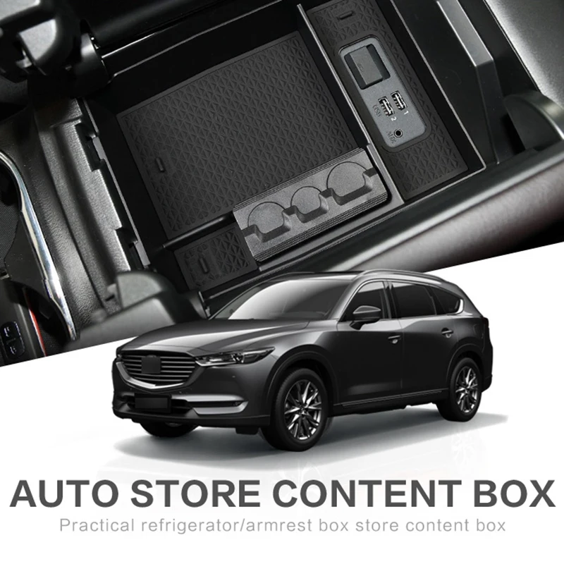 

Car Central Armrest Box for MAZDA CX-8 17-19 CX-9 2016 - 2019 Interior Accessories Stowing Tidying Center Console Organizer
