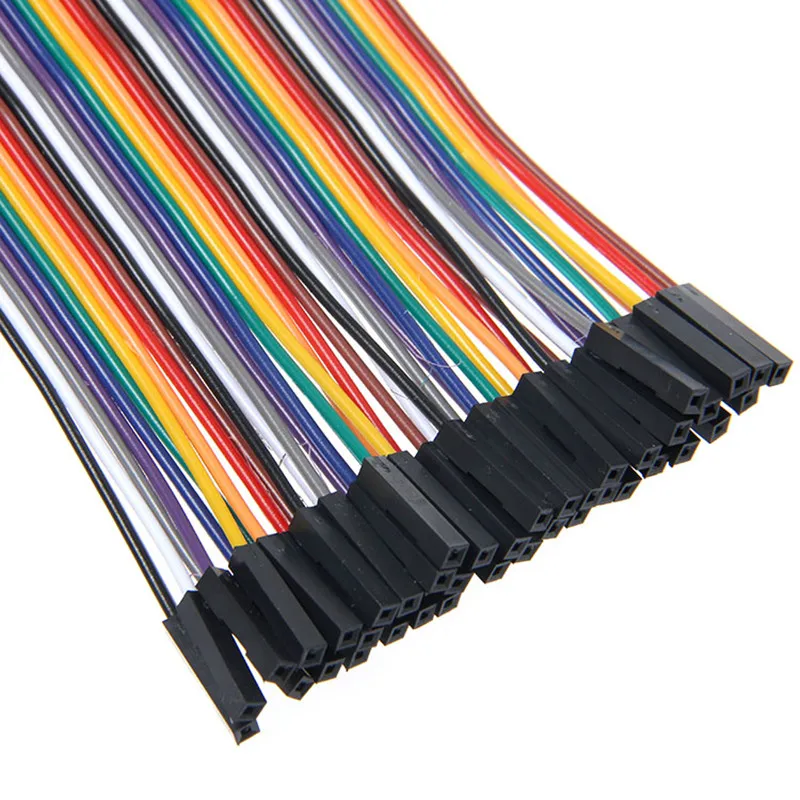 Dupont Line AWG26 40PIN 20 см штекер-штекер + и гнездо-гнездо перемычка провод кабель для