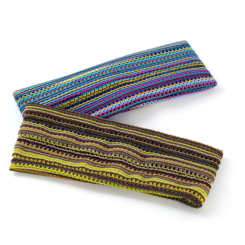 Женские летние богемные повязки для волос с принтом на голову в стиле ретро