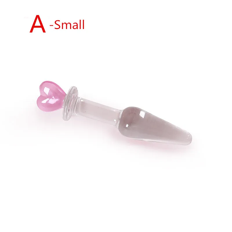 Секс-шоп 7 размеров стеклянные бусины анальные секс-игрушки Хрустальный пенис