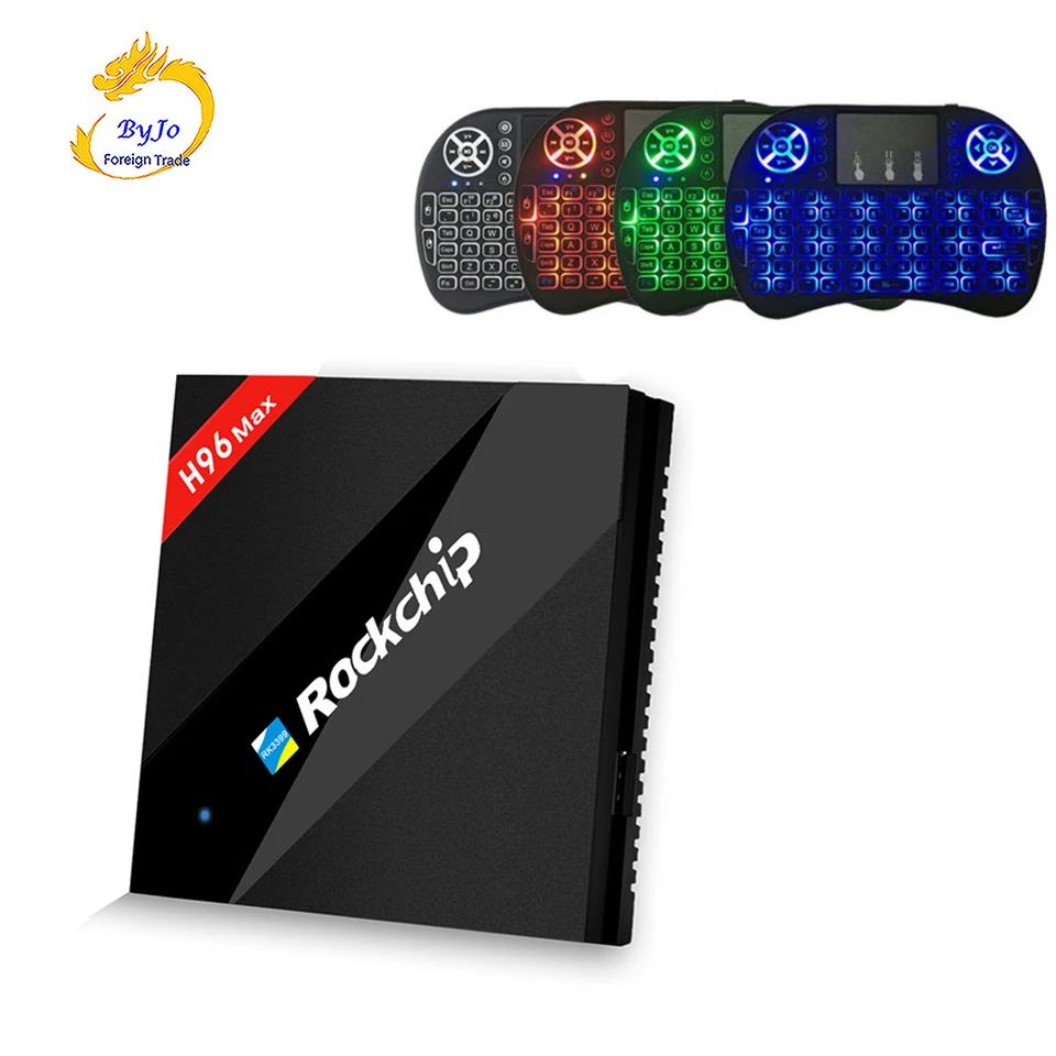 H96 Max Android tv Box 4G 32G RK3399 Mali-T860 GPU 4K box WiFi Bluetooth Android box телеприставка
