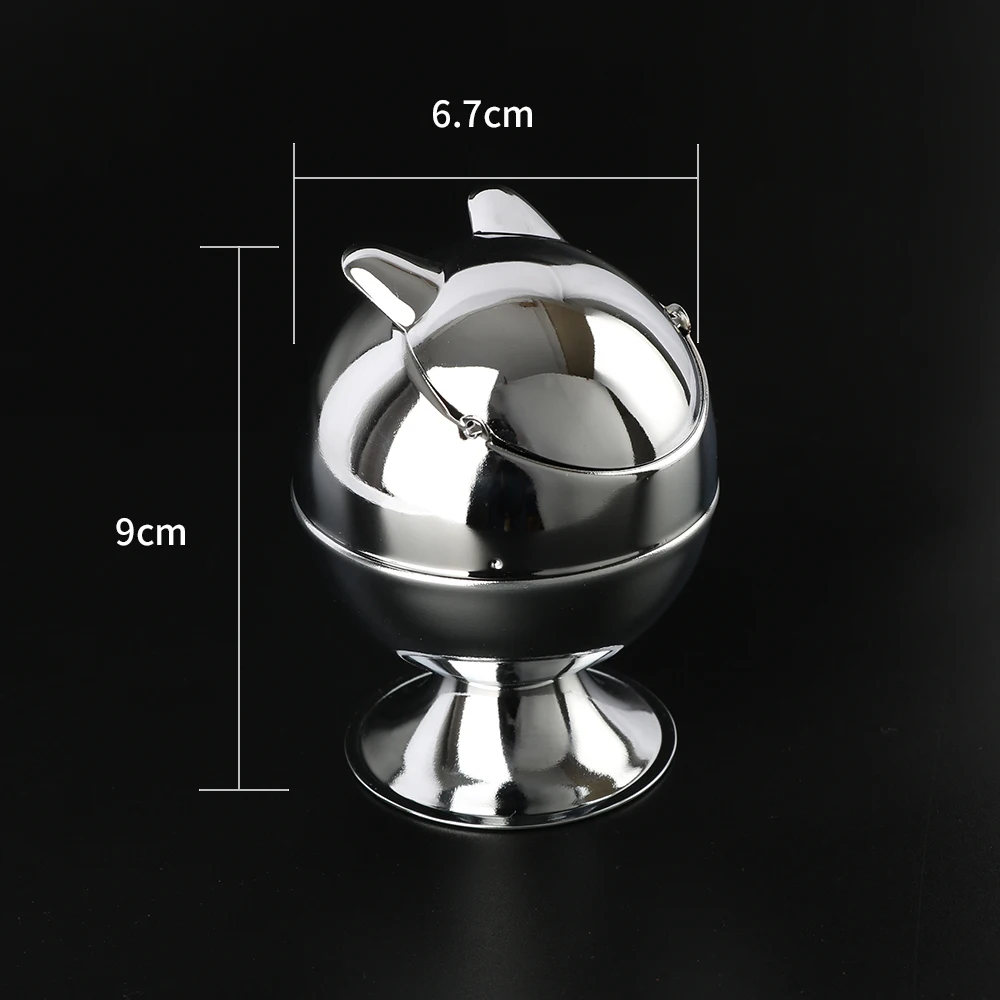 

Creativity Stainless Steel Ashtray Home Party Bar Decoration Ash Holder Gift Cigarette Lighters Smoking Accessory Ash Tray