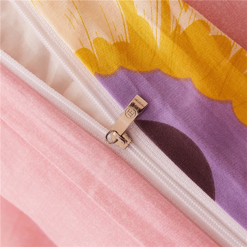 1 шт. розовый Леопардовый пододеяльник с молнией хлопковый покрывало одеяло