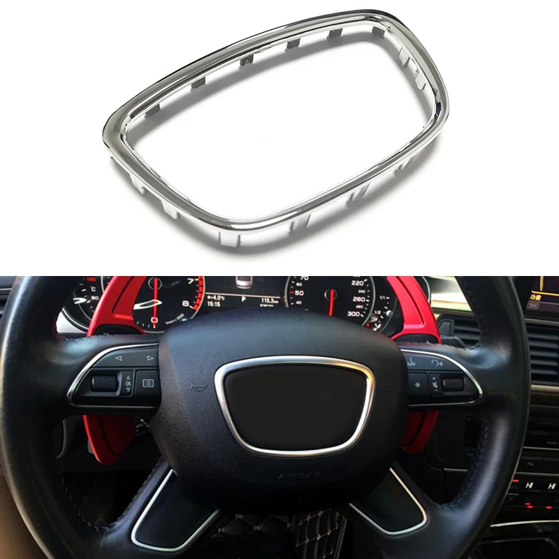 Декоративная накладка на руль из АБС пластика серебристая декоративная эмблема