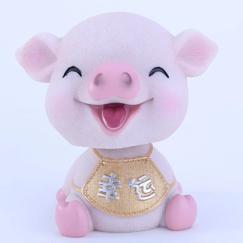 

Новый год свиньи, украшения для автомобиля zhubao, красивая каучуковая свинья, креативное украшение салона автомобиля, украшения для автомоби...