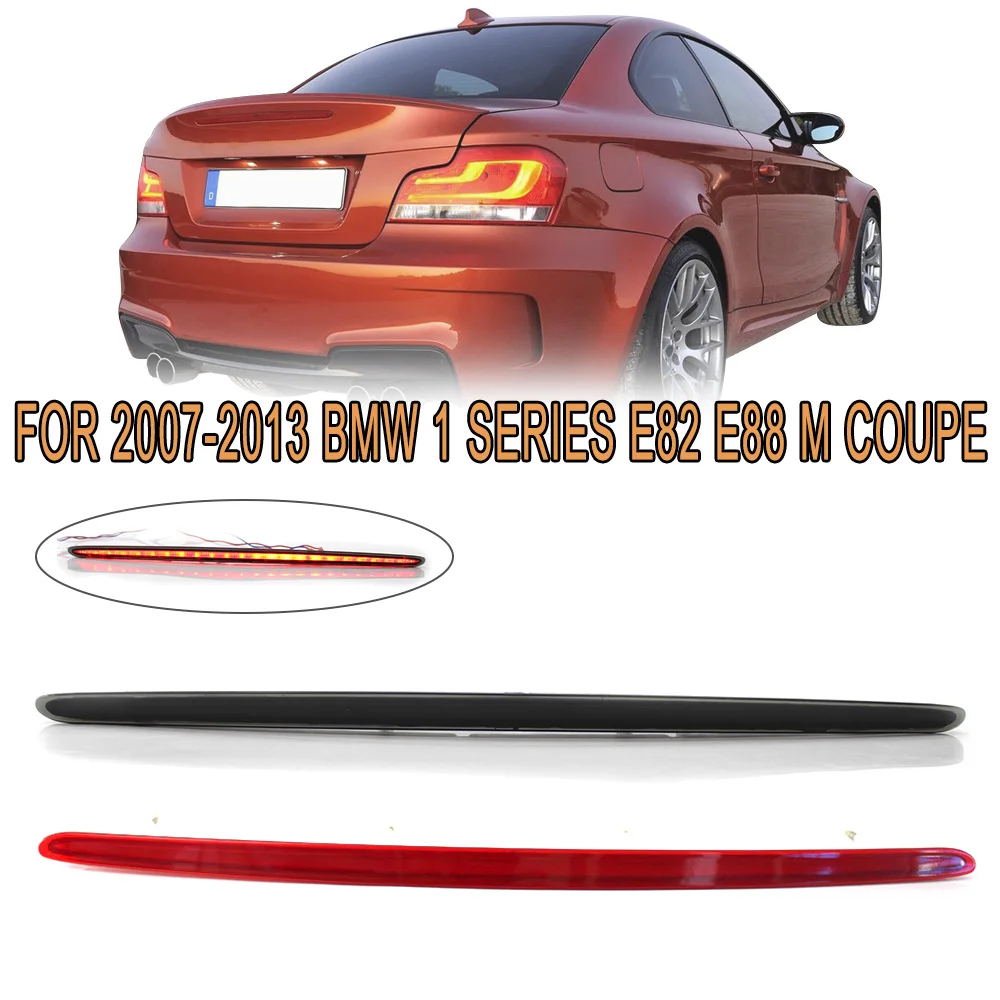 

Red Black Car LED Rear Boot Third Brake Light High Level Stop Lamp For 2007-2013 BMW 1 Series E82 E88 M Coupe OEM 63257164978