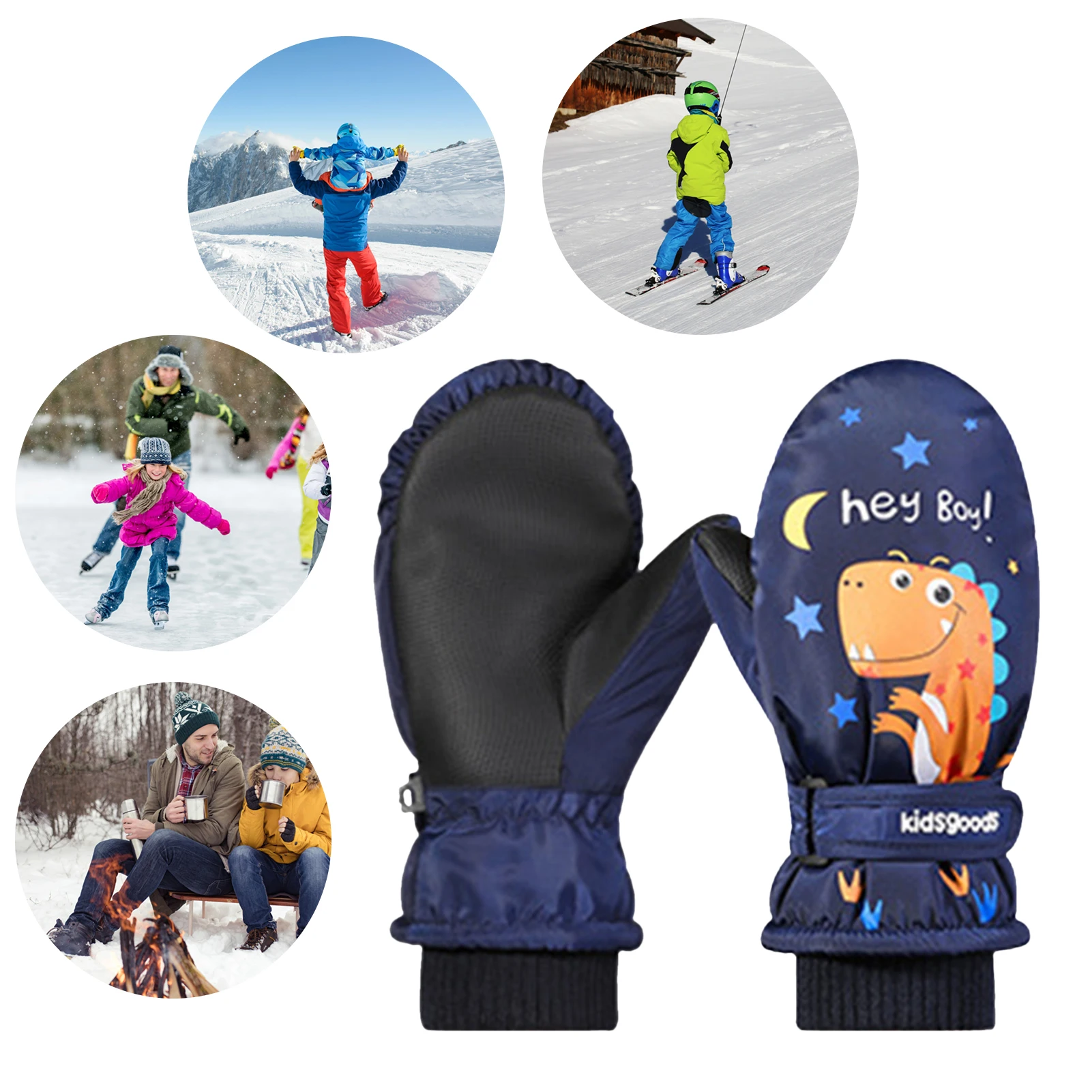 

Children Ski Gloves Warm Waterproof Gloves for Autumn Winter