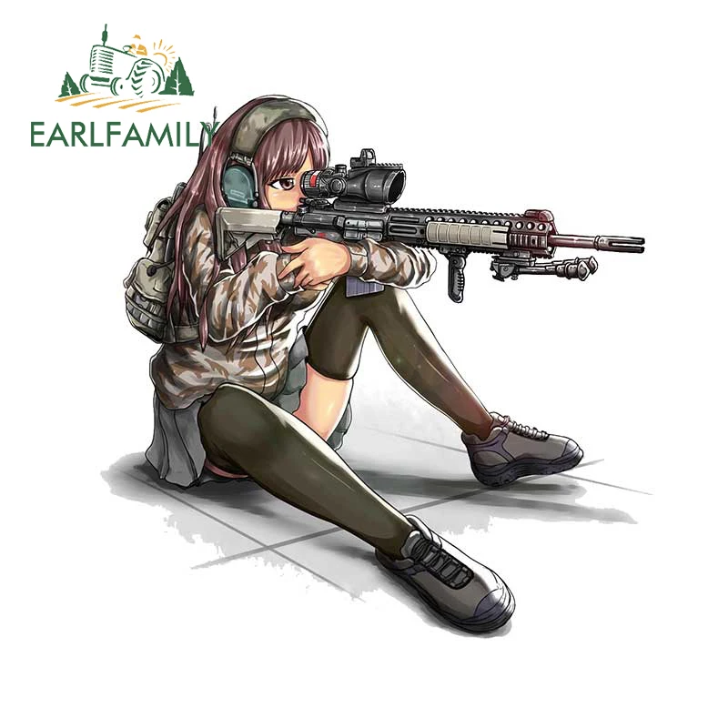 

EARLFAMILY 13 см x 12 см для солдатиков армейские девушки автомобильные наклейки для ноутбука водонепроницаемые домов солнцезащитный крутой Декор виниловые наклейки