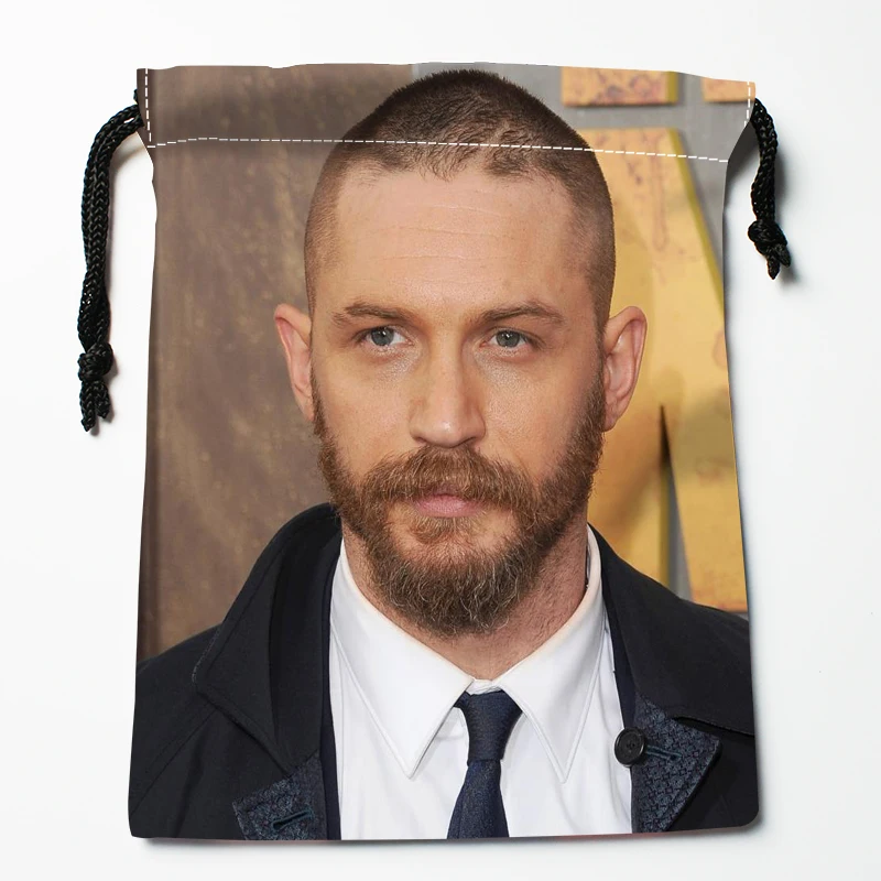 Новое поступление сумки Tom Hardy на шнурке с принтом 18X22 см мягкая атласная ткань