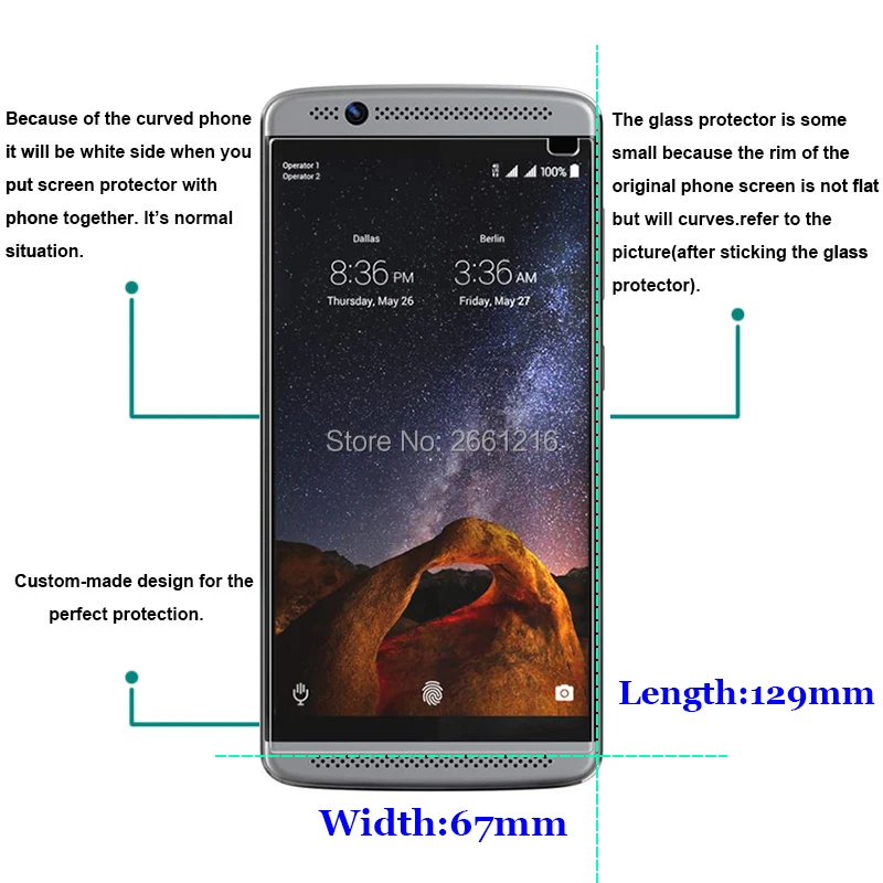 Для zte AXON 7 мини-закаленное стекло 9H 2.5D Премиум Защитная пленка для экрана Mini 5 2&quot -