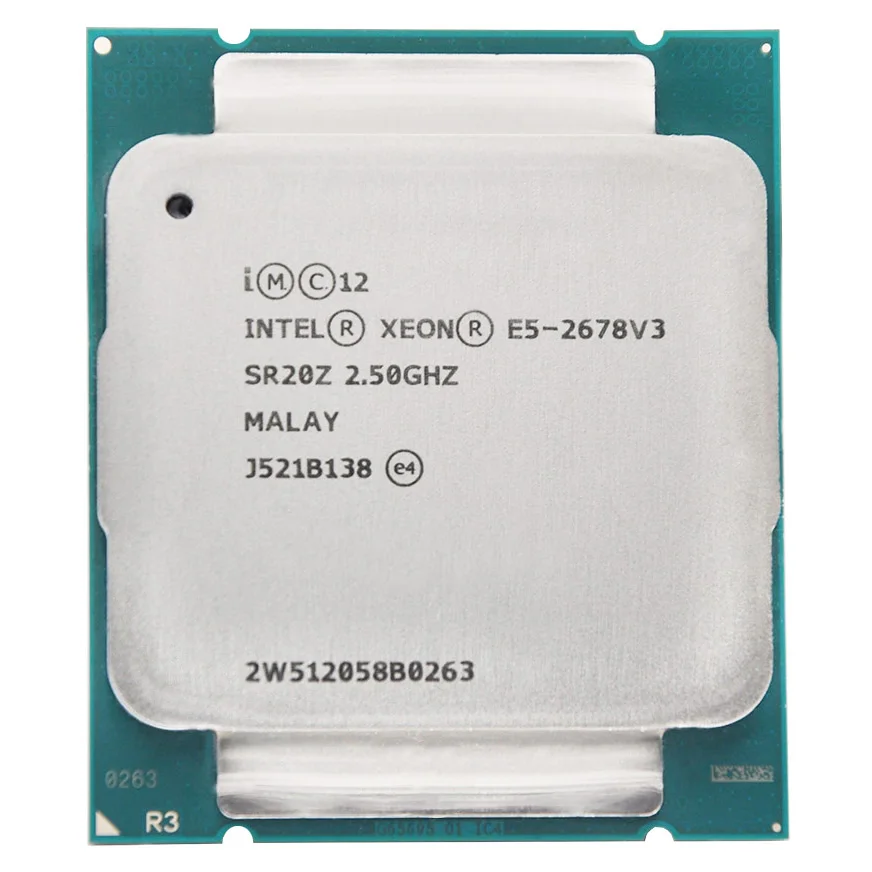 Процессор Intel Xeon E5 2678 V3 e5 2678V3 CPU 2 5G Serve LGA 2011 3 процессор для настольного ПК