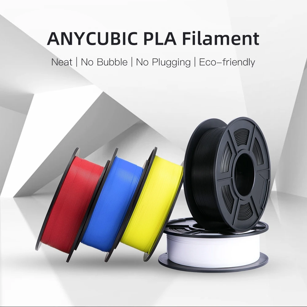 ANYCUBIC печатные материалы PLA нить 1 75 мм пластиковый 3D принтер кг/рулон 18 цветов для
