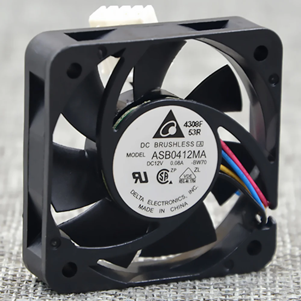 Original for delta ASB0412MA 40*40*10MM 12V 0.08A 4010 4CM pmw mini axail cooling fan