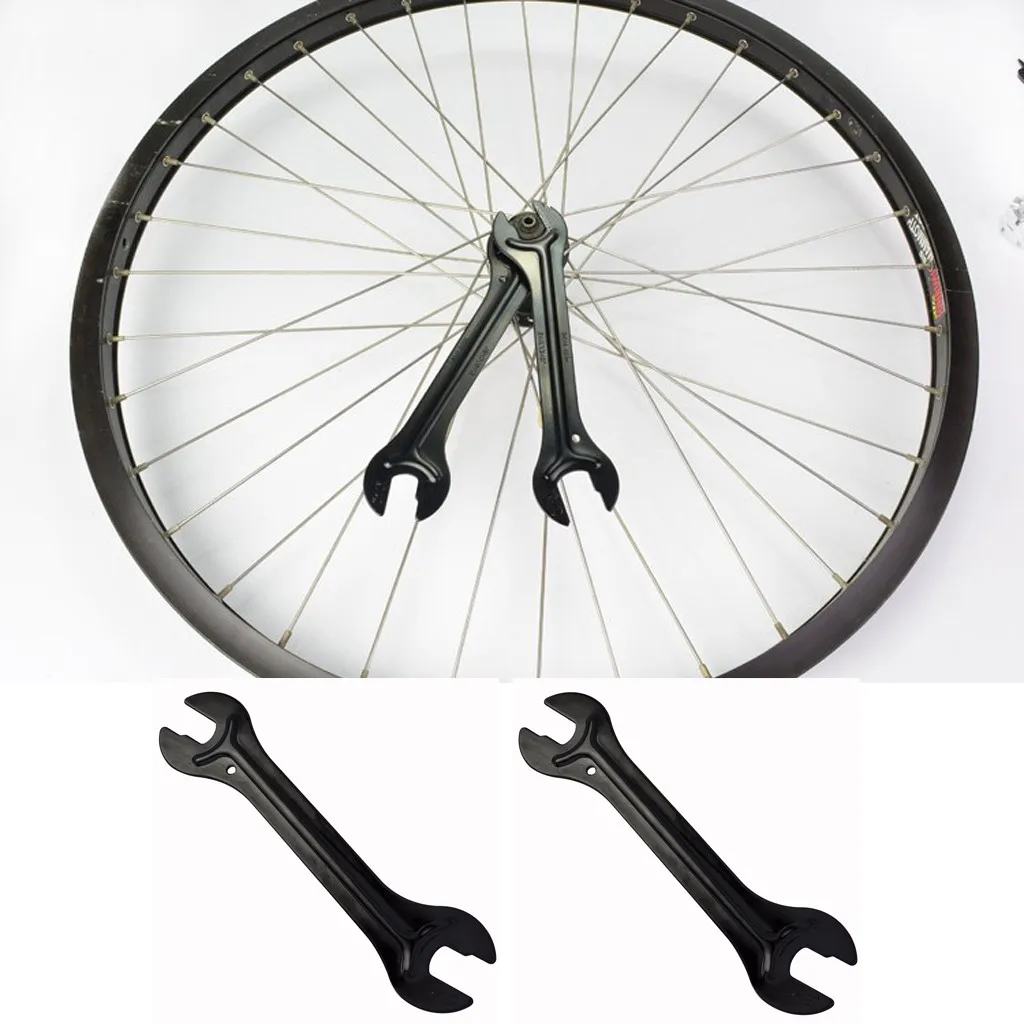 2PCS Carbon Steel Bike Head Open End Axle Hub Cone Wrench Durable Spanner Bicycle Repair Tool Accesories Dropshipping Jul721 | Спорт и