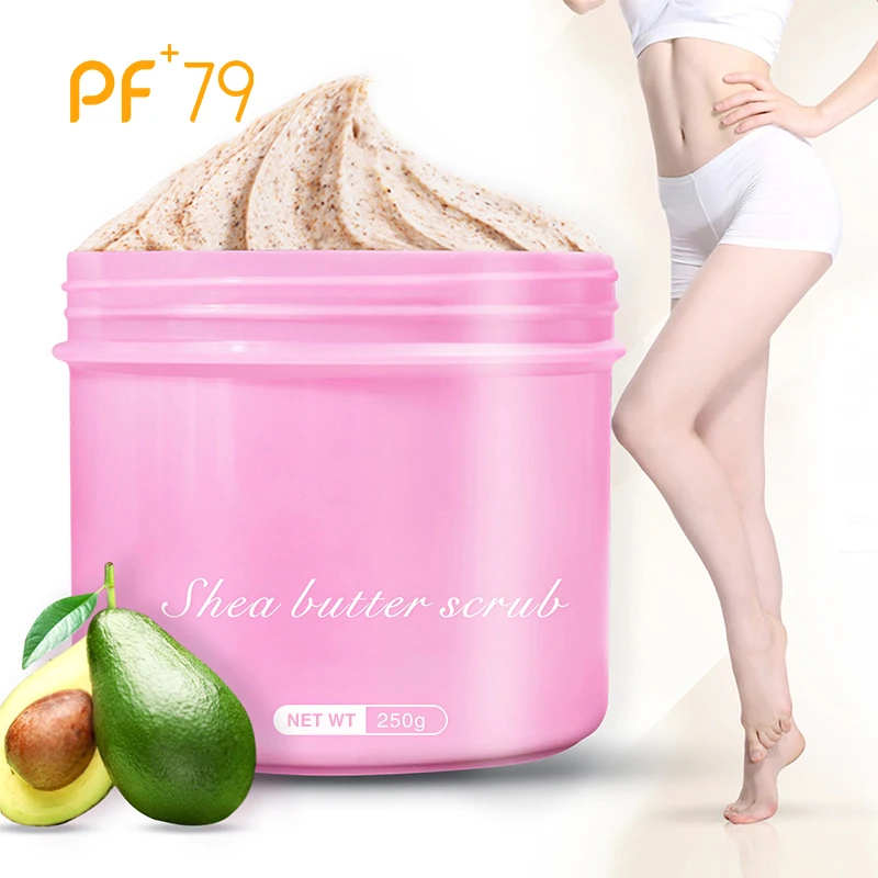 PF79 250 г скраб с маслом Ши отшелушивающие скрабы для тела лечение омертвевшей кожи