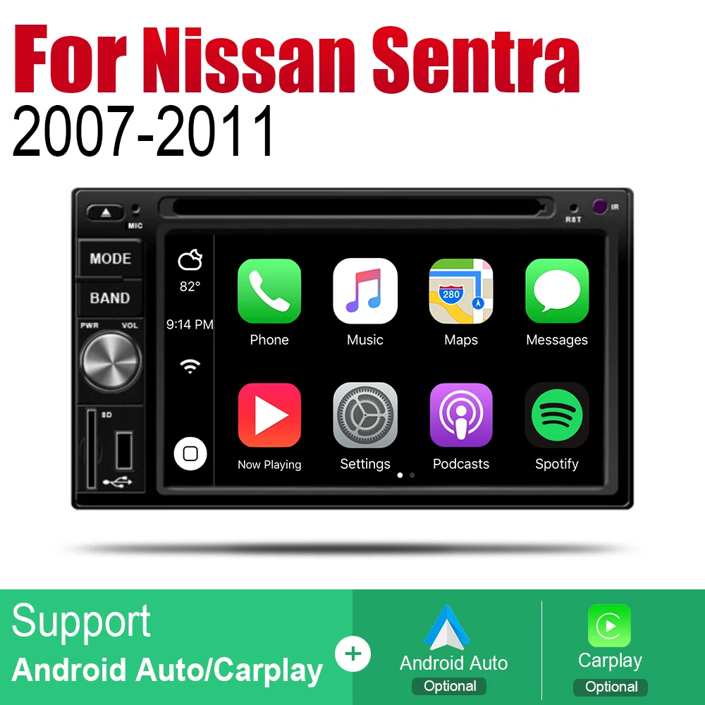 Автомобильный мультимедийный DVD-плеер на Android для Nissan Sentra 2007 ~ 2011 GPS-навигационная