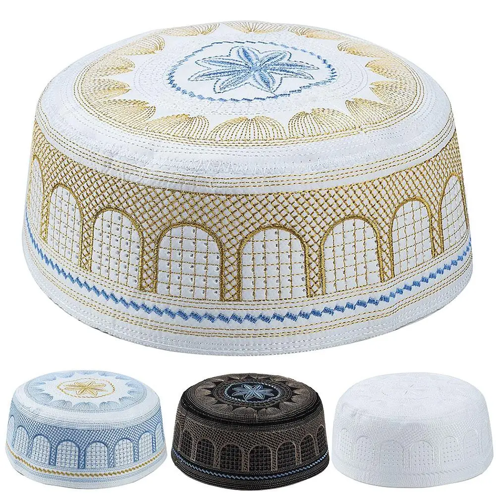 2019 Мужская мусульманская шапка с вышивкой в виде черепа арабском турецком стиле