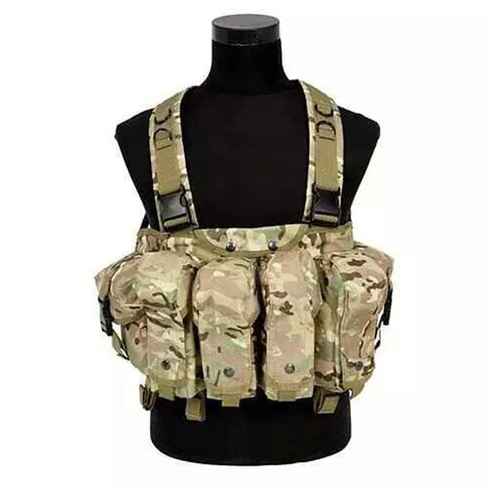 

Military Camouflage Hunting Tactical Vest Wargame Body Molle Armor Chest Rig AK 47 Magazine Hunting Vest CS Outdoor Equipment