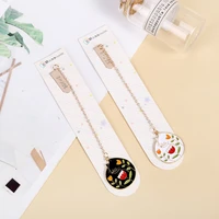 2pc kawaii flowers and cats bookmark decoration accessories book mark page folder student office school supplies stationery