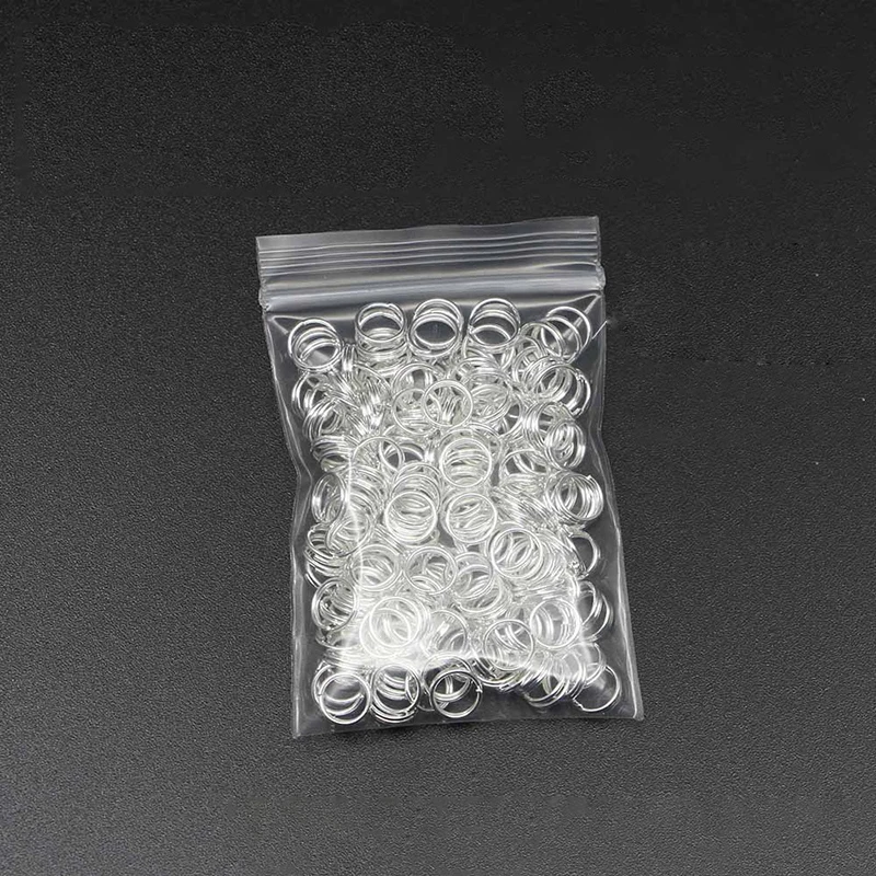 

50 100 200Pcs Double Loops Metal Open Jump Ring Connectors For DIY Making Necklace Split Ring Jewelry Accessories