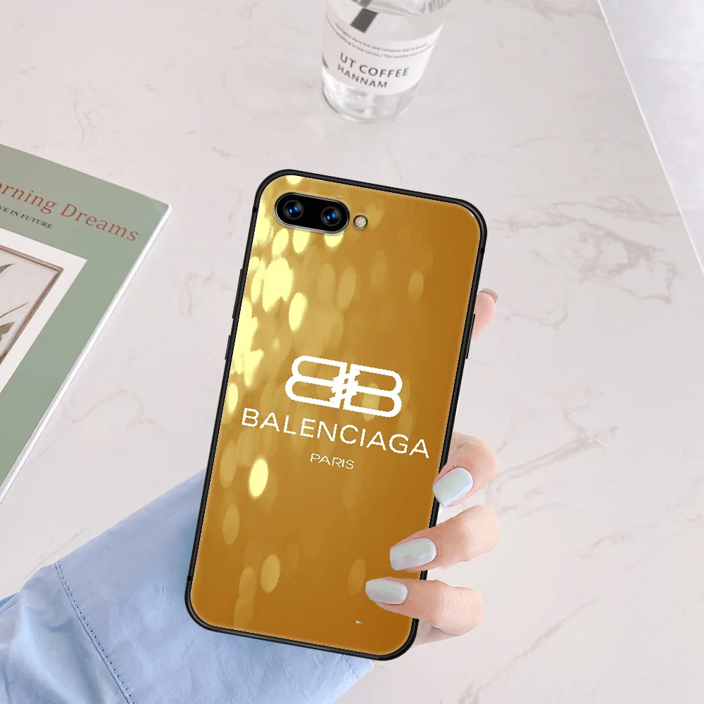 

Luxury Brand French Phone Case Cover Hull For HUAWEI Honor 6A 7A 7C 8 8A 8S 8x 9 9x 10 10i 20 Lite Pro black Etui Silicone Back