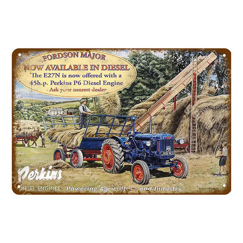 Farmall сельскохозяйственные тракторы металлические оловянные знаки