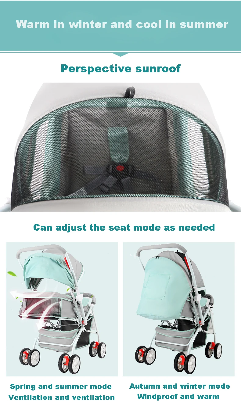 Детская коляска двухсторонняя выполнения может сидеть полулежа ультра