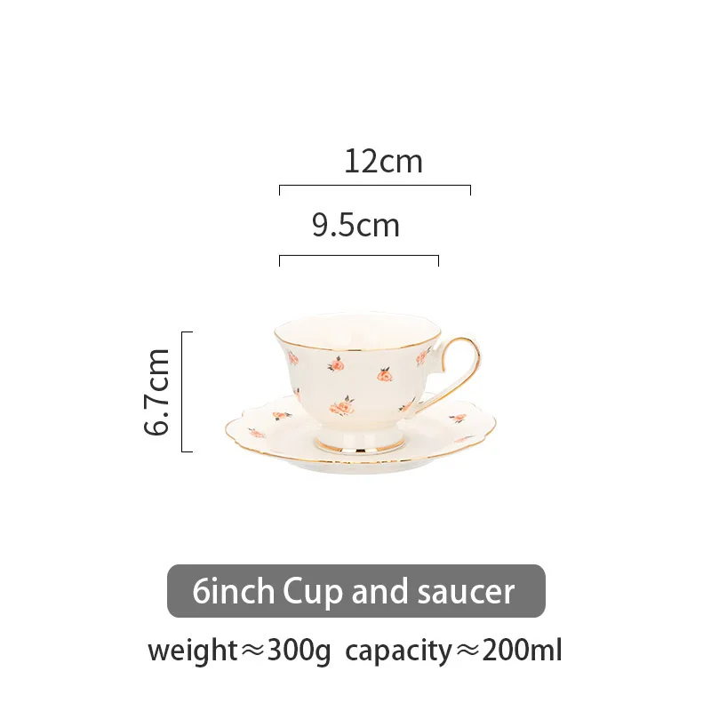 Европейский стиль чашка и блюдце стандартная кофейная кружка чайная с десертным