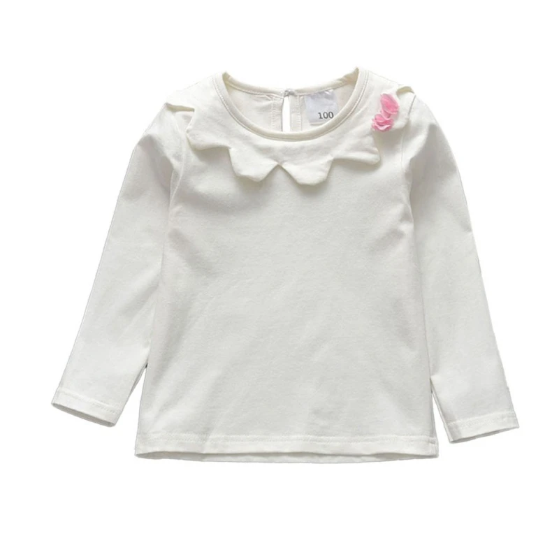 

Girl Clothes Tees Long Sleeve T-Shirts Kids Tops Toddler Baby Casual Blouse Striped Solid Print T-shirt